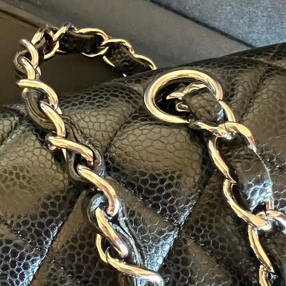 Chanel Classic Double Flap in Medium Caviar Leather 11 Series FULL SET PRISTINE - Picture 7 of 16